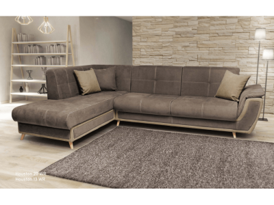  Γωνιακός καναπές California με πόδι οξιάς